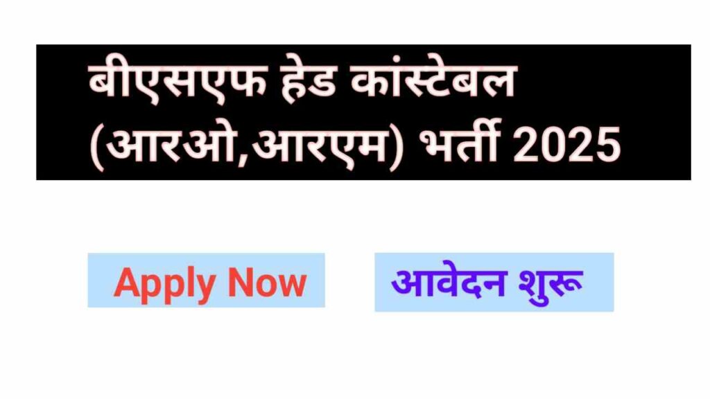 BSF Head Constable vacancy