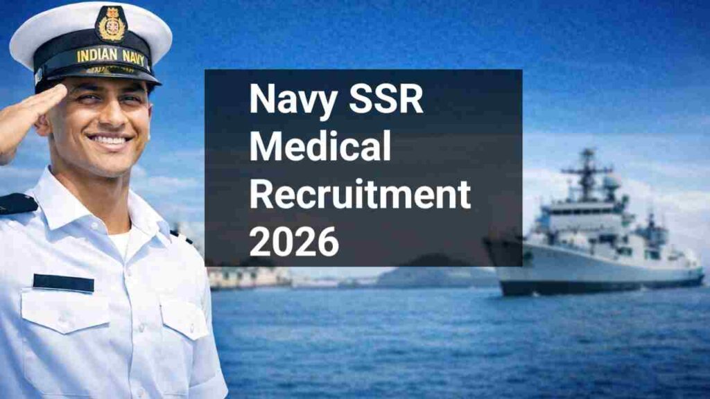 Navy SSR Medical Recruitment 2026